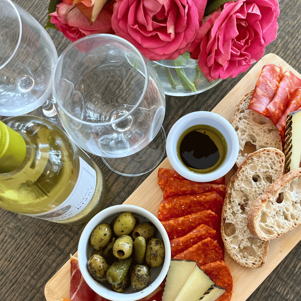 Wine and a sharing board